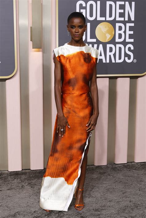 letitia wright prada|Letitia Wright Is Striking In Prada At The Golden Globe .